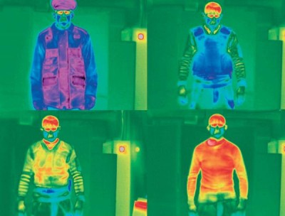 防寒服熱成像對比 防寒服熱成像對比